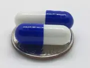 Blue and White Size 3 Empty Gelatin Capsules also known as Gelcaps