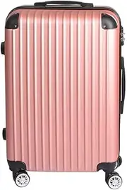[Slimbridge] 24" Luggage Suitcase Carry On Luggage, Trolley Travel Packing with Built-in Lock, Hard Shell Wheels 360°Spinner Luggages Suitcases, Easy Carry Bag, Rose Gold