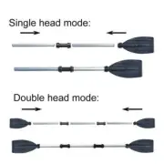2X Boat Oars Kayak Paddles Detachable Aluminum Alloy Dinghy Canoe Raft Sailing