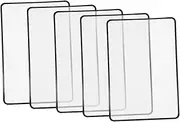 MUELODSIC 5pcs Full Page Magnifying Sheet for Reading Ultra Thin PVC Magnifier Bookmarks for Seniors Lightweight Transparent Magnifying Sheets Visibility for Easy Reading