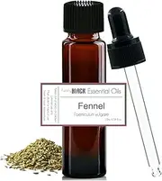 purelyBlack Fennel Sweet Essential Oil [ Foeniculum Vulgare ] 10 ml. Fennel Seed Oil. Sweet Fennel Oil