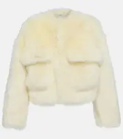 [Bottega Veneta] Bottega Veneta Cropped shearling jacket AU 12 beige