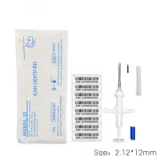 Cat Dog Microchip Animal Syringe ID Implant Pet Chip Needle Vet Injector PIT Tag