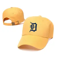 在飛比找蝦皮購物優惠-底特律老虎隊正品棒球帽復古穿孔硬頂男女帽子寬簷大標籤百搭遮陽