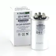 Tradepro - Tp-cap-30/5/440r - 30+5 Mfd 440 Volt Round Run Capacitor NEW 30+5 cap