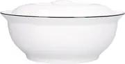 Soup Bowl Stew Bowl 9in Soup Bowl with Lid Large Capacity 1500ml Stew Bowl Harmless White Ceramic Kitchen Bowl Suitable for Soups, Rice Noodles and Porridge