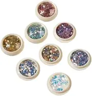 8-Pack Holographic Nail Sequins - Sparkling Glitter Flakes, Confetti Art Decals, Multi-Color Sparkle Set for DIY Nail Art