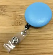 Nurse Leather Retractable Badge Reel ID Holder with Swivel Clip