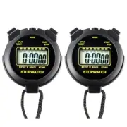 2 Pack Digital Sport Stopwatch Timer for Coaches Swimming Running Fitness