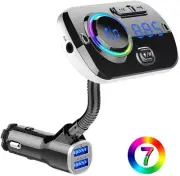 BC49AQ Handsfree Bluetooth Car Kit FM Transmitter Car Charger USB Music Player