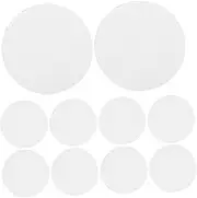 MINAOLULUS 20 Pairs Hook and Loop Fasteners Removable Sticky Dots for Securing Tablecloths Carpets and Bed Adhesive Stickers White
