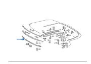 A1297703998 MERCEDES BENZ W129 SL ROOF SEAL ON FOLDING TOP FRONT RAIL GENUINE