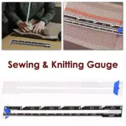 Patchwork Quilted Aluminum Plastic Slide Gauge CM & Inch Scale Sewing Ruler