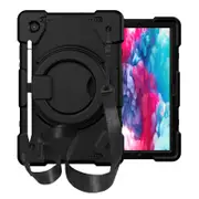Tab A 8 X200/X205 Samsung Tablet Case with 360��Swivel Stand-Black