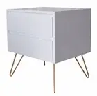 White Nightstand Scandinavian Chest Night Table Night Console Cabinet