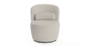 Brosa Ada Swivel Accent Chair - Seashell White