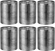 Empty Candle Tins for Candle Making 10 Oz 6 Pcs Vintage Style Candle Jars with L