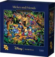 Mickey & Friends Exploring the Jungle 500 Piece Jigsaw Puzzle Disney x Dowdle