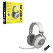 [CA-9011286-AP2] Corsai HS65 White 7.1 Dolby Wireless & BT Headset. All Day Comfort