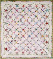 New Pieced and Applique Quilt Pattern SPRING BEAUTY 76"x85"
