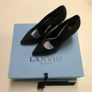 New With Box LANVIN Classic Pointy Pump 85mm High Heels Women's Size 5.5 (EU 36)