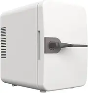 6L Mini Fridge, USB Plug, 30W Beverage Refrigerator, Thermoelectric Cooler and Warmer for Desktop Home Truck Bar Livingroom, White