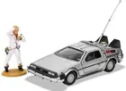 BACK TO THE FUTURE DeLOREAN CAR & DOC BROWN FIGURE - 1:36 - CORGI CC05503