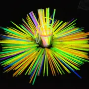 100Pcs*5 8inch Glow Sticks Glow in the Dark Bulk Bracelet Necklace Party Favor