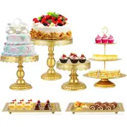 Cake Stand Metal Cupcake Stand Set with Multiple Dessert Plate Tower for Wedding