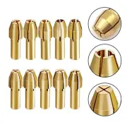 Mini Drill Collet Chuck Kit 10pcs Brass Chucks for Precision Rotary Tool Tasks