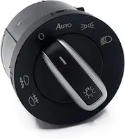 Chrome Auto Headlight Switch Fog Head Light Lamp Knob Fit For VW Fit For Golf Jetta MK5 MK6 GTI Passat B6 B7 Touran Tiguan 5ND 941 431 B Brake Button Switch