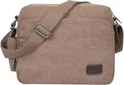 [EGOGO] Men's Canvas Messenger Bag Briefcase Sling Shoulder Pack Daypack Cross Body Bag Satchel Bag for Work, School, and Daily Use E527-1