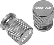xinjiedianzi Compatible with Ninja ZX14 ZX-14 Accessories Motorcycle Wheel Tire Valve Air Port Stem Caps Cover(Titanium)