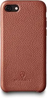 Woolnut Leather Case Cover for iPhone SE - Cognac