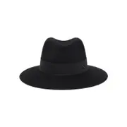 [Maison Michel] Maison Michel-Black Wool Henrietta Hat-Donna S STAND