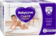 Babylove Cosifit Nappies Size 3 (6-11Kg) |120 Pieces (3 X 40 Pack)