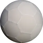 1.0m All White Soccer Ball - End Of Line