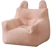 UYSOFRCV Bean Bag Chair Cover Kids Lazy Sofa Cover (No Filler) Washable Ultra Soft Bean Bag Cover for The Basement, Family Room, Dorm,Pink,XL