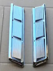 CHROME BONNET VENTS PAIR MAZDA RX3 RX-3 SAVANNA 10A 12A COUPE SEDAN BRAND NEW