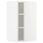 METOD wall cabinet with shelves, white/Voxtorp high-gloss/white, 30x37x60 cm