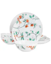 Martha Stewart 12pc Dragonfly Melamine Dinnerware Set