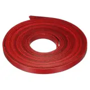 3.3 Yards 6mm Flat Leather Cord, Leather Lacing Strips for DIY Crafts Red Brown