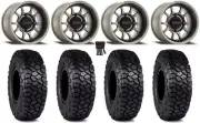 Method 409 15" Wheels Grey (4+3) 30" Intersect Tires Textron Wildcat XX