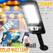 Solar Power 225 LED Lights PIR Motion Sensor Outdoor Security Lamp Wall Remote