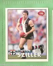 1996 AFL SELECT STICKER #196 STEVEN SZILLER, ST KILDA SAINTS