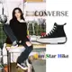 Converse 休閒鞋 Run Star Hike 穿搭 厚底 舒適 帆布 平民版 簡約 時尚 黑 白 女鞋 166800C