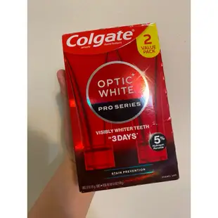 高露潔colgate optic white 5%過氧化氫 光感涼白專業美白牙膏