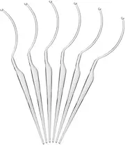 Beavorty False Eyelashes Display Stick, 6Pcs Eyelashes Applicator Tool Reusable Eyelash Holder 3D Eyelash Extensions Style Try on Sticks Transparent
