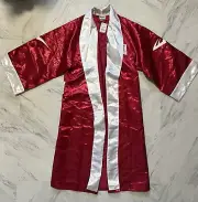 Everlast Boxing Full Length Robe Adult Unisex Size S Red Satin NWT