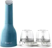 FinaMill Award Winning Battery Operated Pepper Mill & Spice Grinder in One, Adjustable Coarseness, Ceramic Grinding Elements, One Touch Operation with LED Light, Includes 2 Quick-Change PROPlus Pods